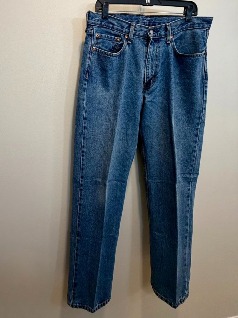 Levi’s 550 Relaxed Fit Jeans W33 L32 • Men’s Denim • Broken‑In • Pocket Patch - Picture 1 of 16